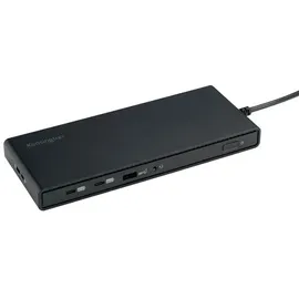 Kensington Dockingstation Kensington SD4842P USB-C Triple Video, 100 W, 4K, 1080 px, für bis zu 3 Monitore, DisplayPort/HDMI/USB/LAN/Audio, PCR, schwarz
