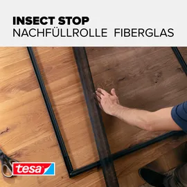 Tesa Fliegengitter Ersatzrolle 120 x 250 cm Anthrazit