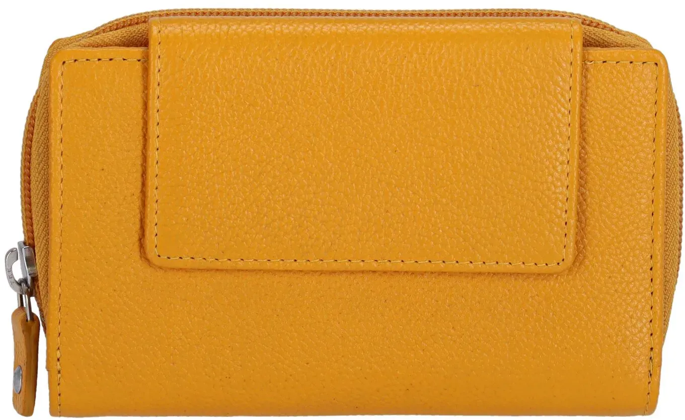 KENORADA Hochkantbörse Damen Mekong Flap Wallet L yellow