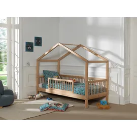 Vipack Hausbett 90 x 200 cm Buche lackiert natur braun