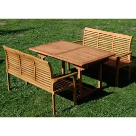 aleos Teak Set 7-tlg. Braun