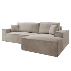 Selsey Eckcouch Cord 2-Sitzer Beige