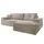 Selsey Eckcouch Cord 2-Sitzer Beige