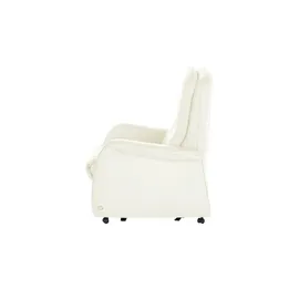 HIMOLLA Fernsehsessel 7568 Leder 77 x 104 x 85 cm Weiß elektrisch