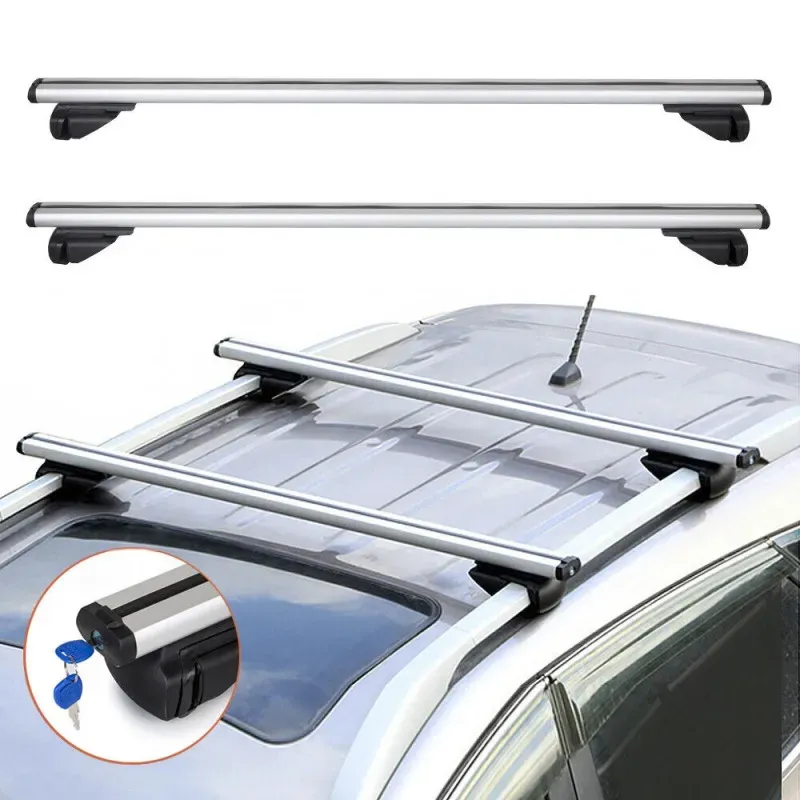 2er-Set universelle Aluminium-Querträger für das Dach (Dachträger), maximale Tragfähigkeit bis 75 kg, 120 cm