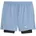 2-in-1-Laufshorts Herren Blau M