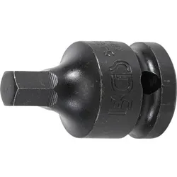 Kraft-Bit-Einsatz Antrieb Innenvierkant 12,5mm (1/2") Innensechskant 9mm