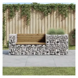 vidaXL Gartenbank mit Gabione 192 × 740 × 0 cm