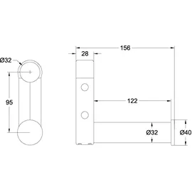 Villeroy & Boch Vicare Funktion 15x11,5cm, we, für Klappgriffe Funktion