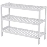 Songmics Schuhregal 70 x 55 x 26 cm offen / weiß