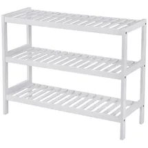Songmics Schuhregal 70 x 55 x 26 cm offen / weiß
