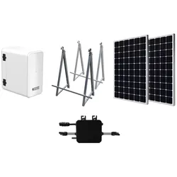 Balkon-Solarsystem KS SBS800-SET4 Solarmodul 800-W-Wechselrichter Akkublock Solar