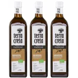 Terra Creta Bio Olivenöl 3x 1,0l | Extra natives Bio-Olivenöl aus Kolymvari