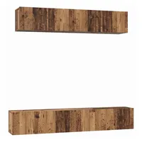 VidaXL TV-Schrankset Wandmontiert 5 pcs Altholz Holzwerkstoff