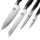 Zayiko NAMI 4-teiliges Kochmesser Set – Edelstahl Küchenmesser mit ABS Griff und Gesch