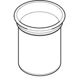 Axor Ersatzbecher Badaccessoire Weiß