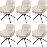 MCW Esszimmerstuhl K32 6er-Set Creme-Beige