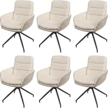 MCW Esszimmerstuhl K32 6er-Set Creme-Beige