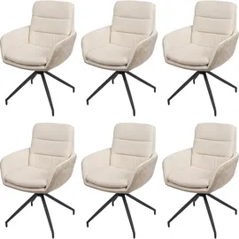 MCW Esszimmerstuhl K32 6er-Set Creme-Beige