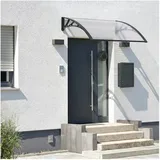 [en.casa] Vordach Mellerud 100 x 60 cm schwarz/transparent