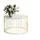 lookway Marbelle Weiß/Gold Metall 60 x 39 x 60 cm