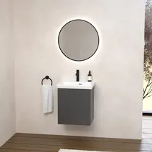 Villeroy & Boch Embrace Schrank mit Gästebecken, mit Spiegel,, 4306FFR1+B90800VR+A4726000,