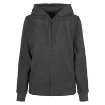 Build Your Brand Basic Reißverschlusspullover Charcoal 3XL