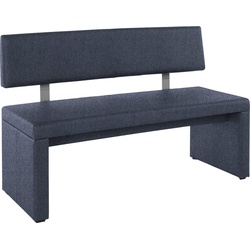 Home affaire Sitzbank Charissa, mit Lehne, Breite 140, 160 oder 180 cm blau 180 cm x 90 cm x 53 cm