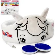 Technaxx Bibi&Tina Stirnband-Kopfhörer für Kinder – 3-in-1 Schlafmaske & Headset mit Sabrina-Design – Weicher Fleece – Lautstärkebegrenzt – Ideal für Reisen, Schule & Entspannung