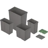 Hettich Abfallsystem-Eimer 11l, AvanTech You Pull 9279391 Kunststoff anthrazit