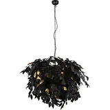 rl live your light Leavy 4-flg. 28W 60 cm schwarz/gold