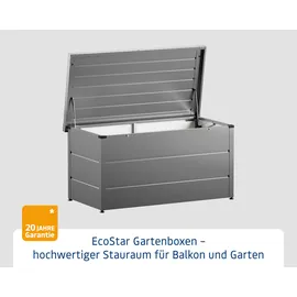 EcoStar Gartenbox Elegant 136 cm x 73 cm x 68 cm Graualuminium