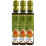 Extra Natives Olivenöl mit natürlichen Orangenaroma aus Italien - 3x250 ml