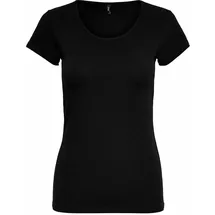 Only Onllive Rundhalsshirt Schwarz M