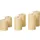 Beliani BRAISE LED Kerzen 6 St. Beige