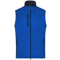 Men's Softshell Vest Klassische Softshellweste im sportlichen Design aus recyceltem Polyester blau, Gr. XXL