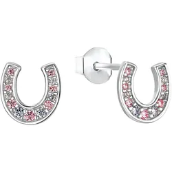 s.Oliver Girls Ohrstecker 2032588 Hufeisen Silber Zirkonia