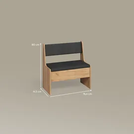 livinity® Esszimmer-Eckbank, Tiberio, Sandeiche, 41.5 x 76.6 cm