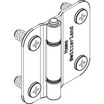 HAWA Multifold 30/W Mittelscharnier 30 x 5 x 1,5 cm