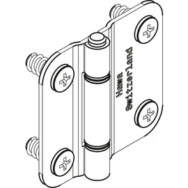 HAWA Multifold 30/W Mittelscharnier 30 x 5 x 1,5 cm
