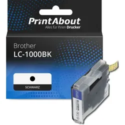 Druckerpatrone kompatibel mit Brother LC-1000BK - Schwarz