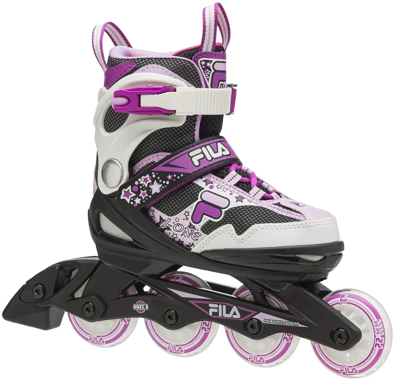 FILA Inline Skates J-One - verstellbar - weiss/pink Kinder