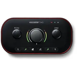 FOCUSRITE Vocaster zwei Podcast-Interface Mit 2 Mikrofoneingängen und 2 Kopfhörerausgängen