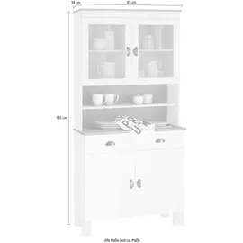 Home Affaire Küchenbuffet Oslo 85 x 38 x 185 Gelb