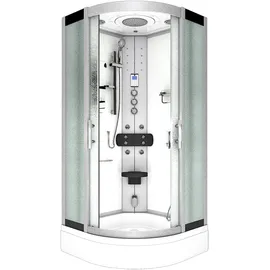 AcquaVapore Dampfdusche Duschtempel Sauna Dusche Duschkabine D46-60M3 100x100 cm ohne 2k Scheiben Versiegelung