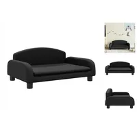 vidaXL Kindersofa Schwarz 70x45x30 cm Kunstleder