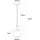 LUCIDE JOANET 1-flg. 16 cm Glas