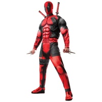 Rubie ́s Kostüm Deadpool, Lizenziertes Deadpool Outfit von Marvel rot