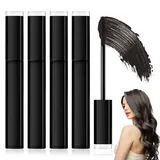 4 StüCk Haarmascara Hair Mascara Grauhaarabdeckung Frauen Haaransatz Stift, BräUnlich-Schwarz, NatüRlich Und Fleckenfrei, Schonend Und Leicht Zu Reinigen,Kompakt Und Tragbar,FüR Verschiedene AnläSse