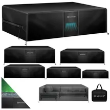 Kesser Gartenmöbel Abdeckung 125 x 125 x 74 cm Schwarz